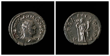 Philip I (Marcus Julius Philippus) silver antoninianus (coin)