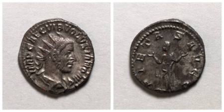 Gallus silver antoninianus coin