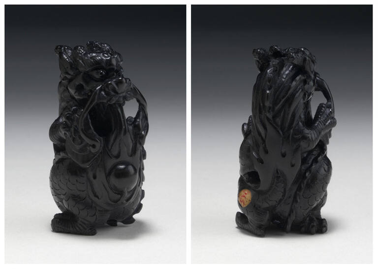 Netsuke in the form of a dragon