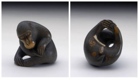 Netsuke of  a monkey