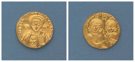 Justinian II, Gold Solidus (Coin)