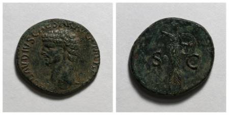 Claudius (Tiberius Claudius Drusus) coin