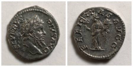 Septimius Severus, denarius (coin)