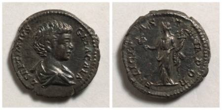 Geta, denarius (coin)