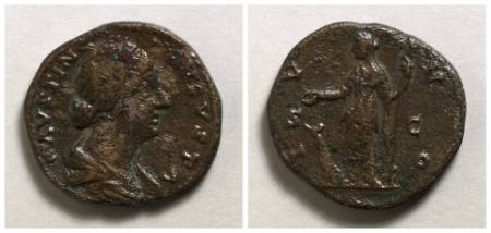 Faustina Jr., Wife of Marcus Aurelius, as (coin)