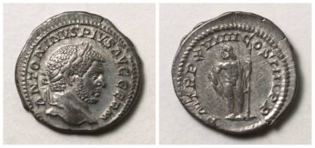 Caracalla, denarius (coin)