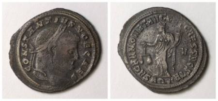 Constantius I Chlorus, follis (coin)