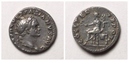 Vespasian, denarius (coin)