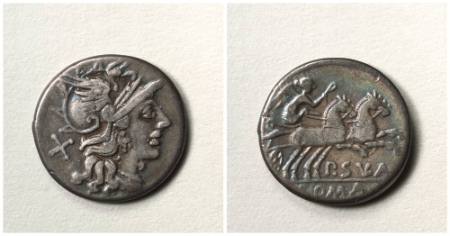 Roman Republic moneyer P (Cornelius) SVLA, denarius (coin)