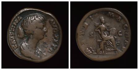 Faustina Jr., wife of Marcus Aurelius, sestertius (coin)