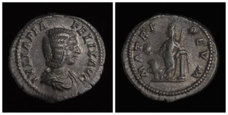 Julia Domna, wife of Septimius Severus, denarius (coin)