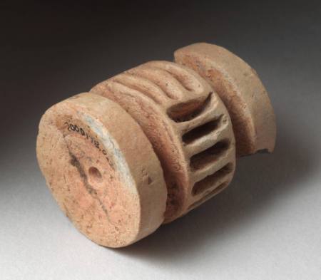 Roller with horizontal and vertical linear designs