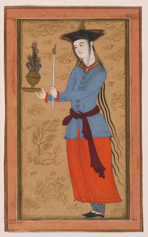 Youth with an incense burner