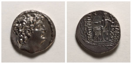 Antiochos VIII (Grypos) silver tetradrachm (coin)