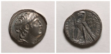Antiochos VII silver tetradrachm (coin)
