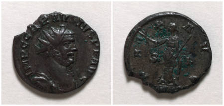 Carausius (Marcus Aurelius Mausaeus Carausius) copper antoninianus (coin)