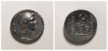 Demetrios I silver soter tetradrachm (coin)