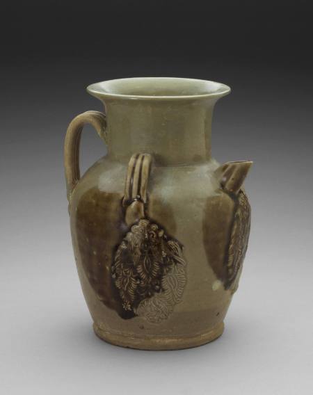 Ewer, Changsha ware with leaf design