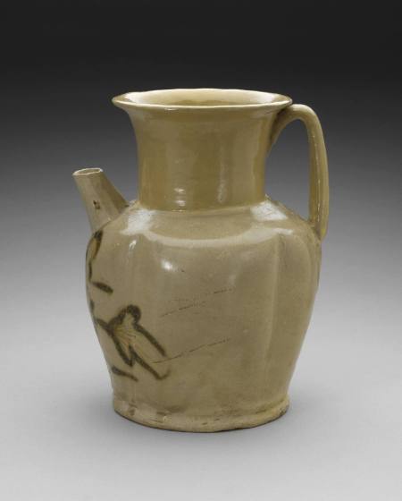 Ewer, Changsha ware with floral design