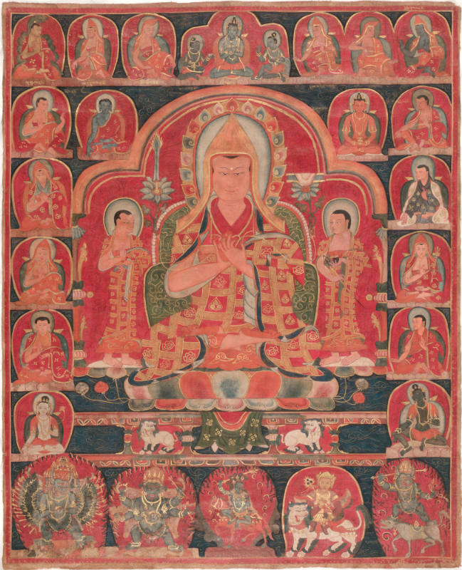 Tsong Khapa and attendants
