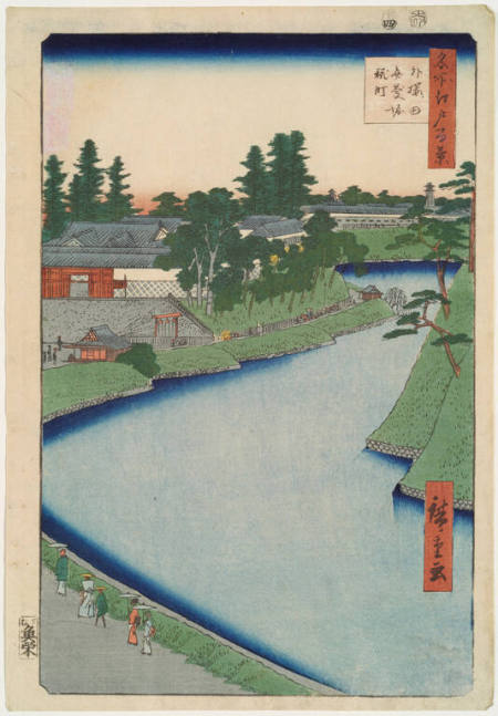 Benkei Moat from Sotosakurada and Kojimachi, #54 from the series: The 100 Views of Edo