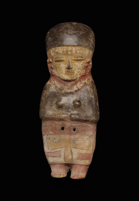 Standing female effigy whistle