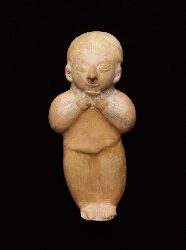 Whistle in the form of a standing musician