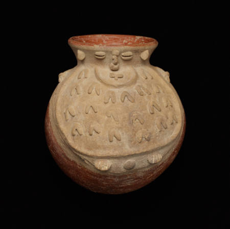 Anthropomorphic round vessel