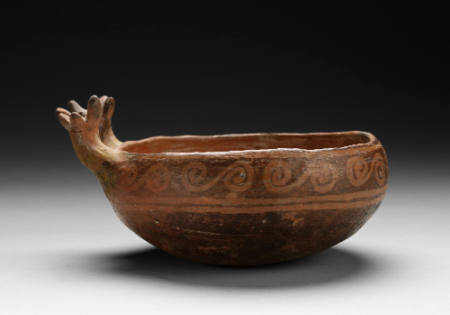 Bowl with raised hands