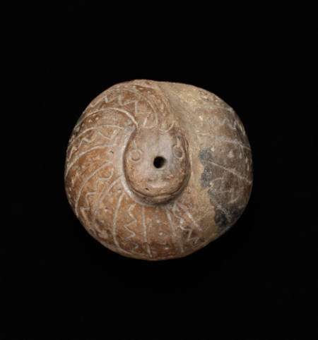 Coiled snake amulet