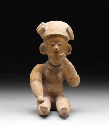 Seated female figure