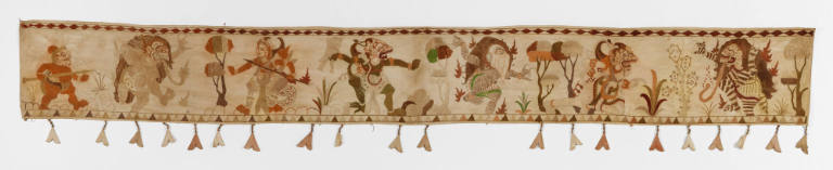 Eave hanging (ider-ider) with scenes from the Calonarang
