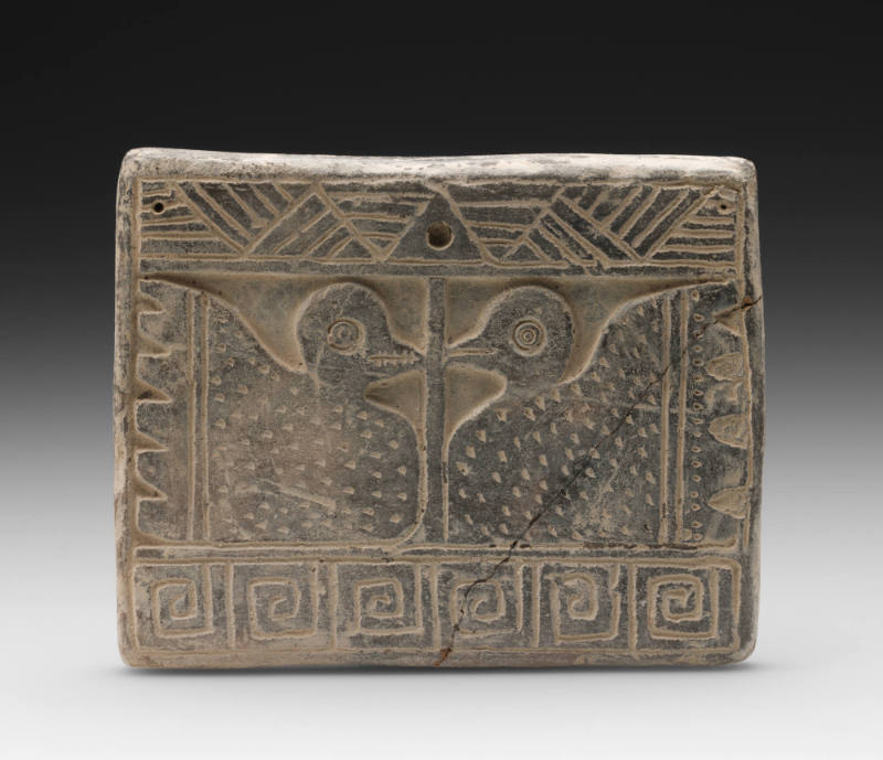 Stamp seal with birds