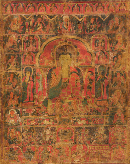 Shakyamuni Buddha with Arhats