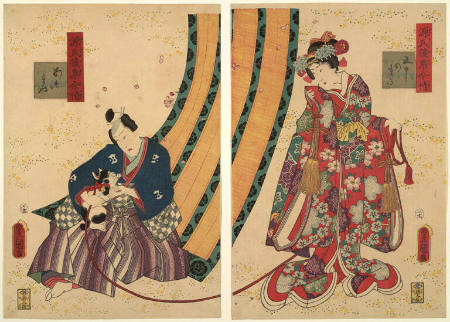 The Third Princess and Kashwagi from The Tale of Genji