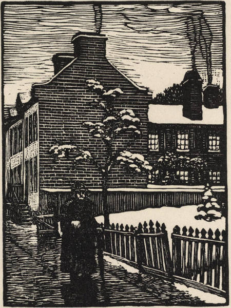 House on a Village Street, Winter