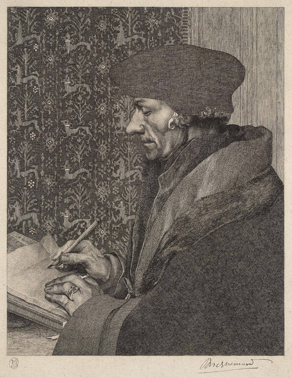 Erasme, d'aprés Holbein (Portrait of Erasmus, after Holbein)