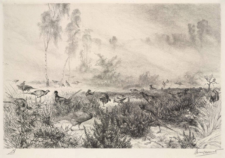 Brumes du Matin (Morning Mist) (also called Pheasants at Dawn)