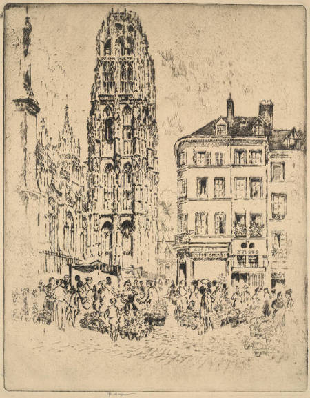 Flower Market and Butter Tower, Rouen