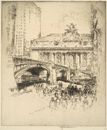 The Entrance to the Grand Central, New York