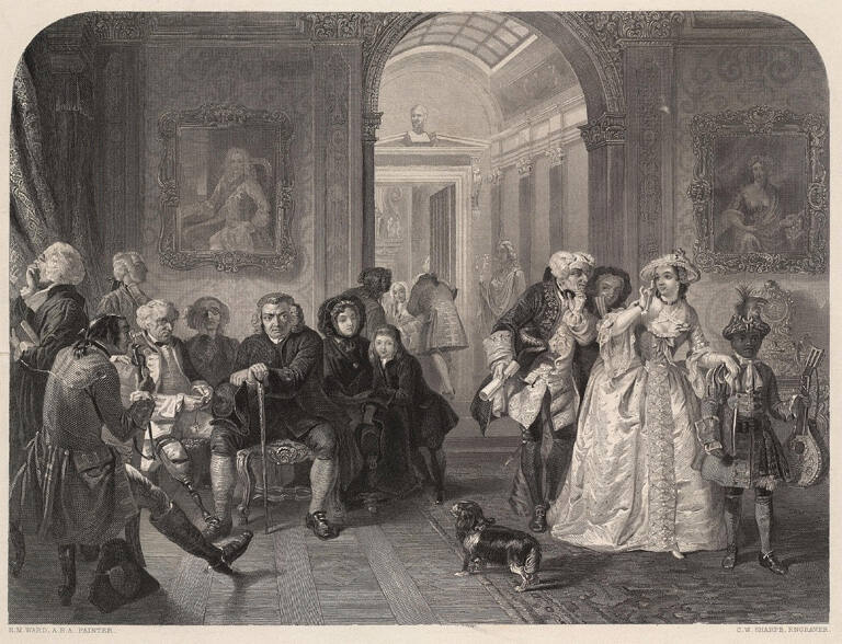 Dr. Johnson in the Ante-Room of Lord Chesterfield