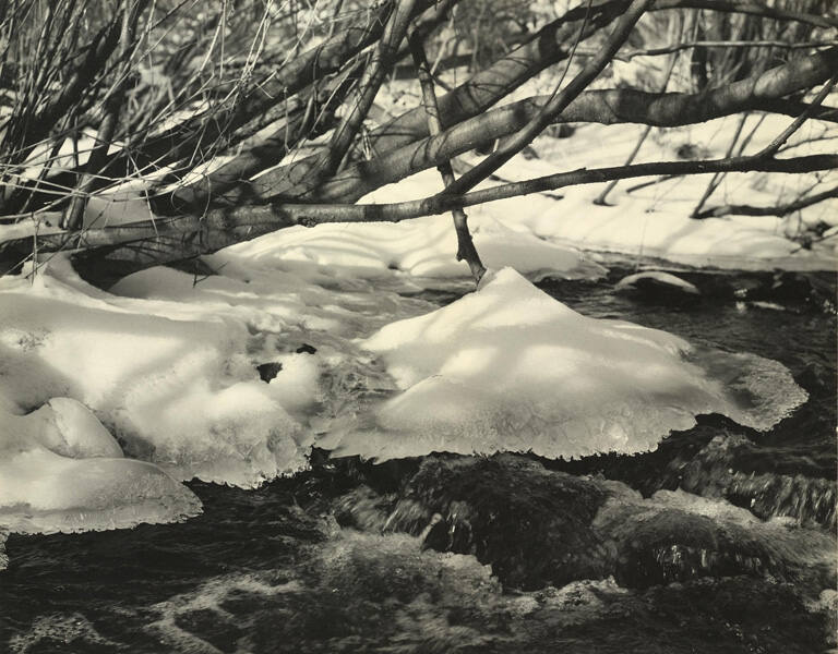 Winter brook, January 1957