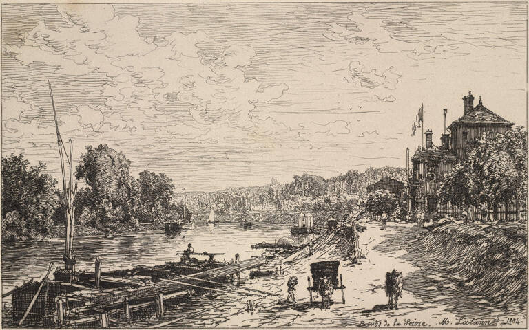 Bords de la Seine, vue du Bas-Meuden