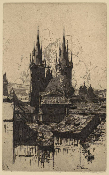 Ty'n Church, from the East. Prague