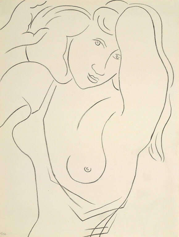 Untitled (Woman with arms raised)