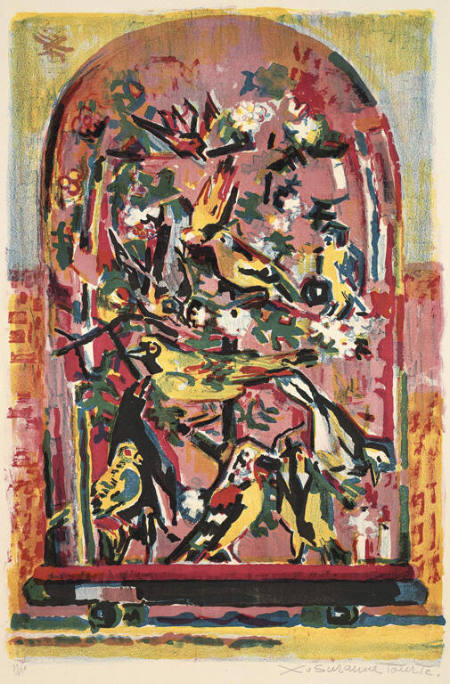 Untitled (birdcage with birds)