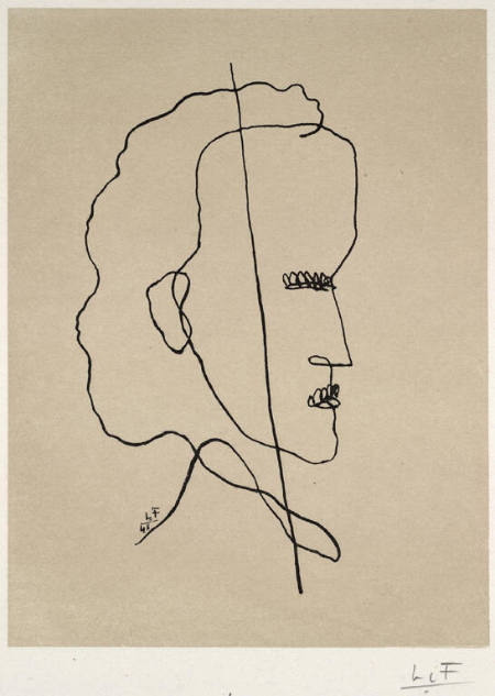 Untitled (head, side view)