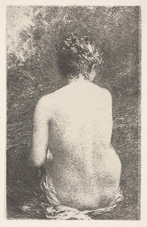 Study of a Nude Woman (for la Vie artistique, by Geffrey)