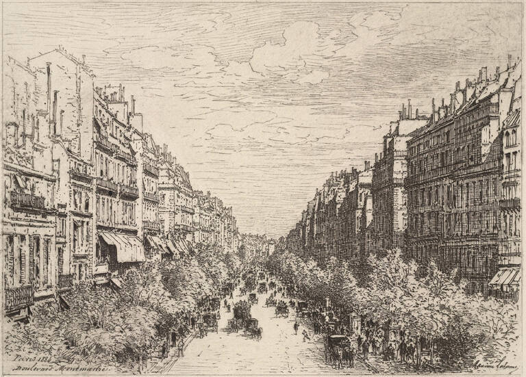 Boulevard Montmartre Paris 1884