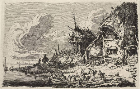 Cottages on a shore